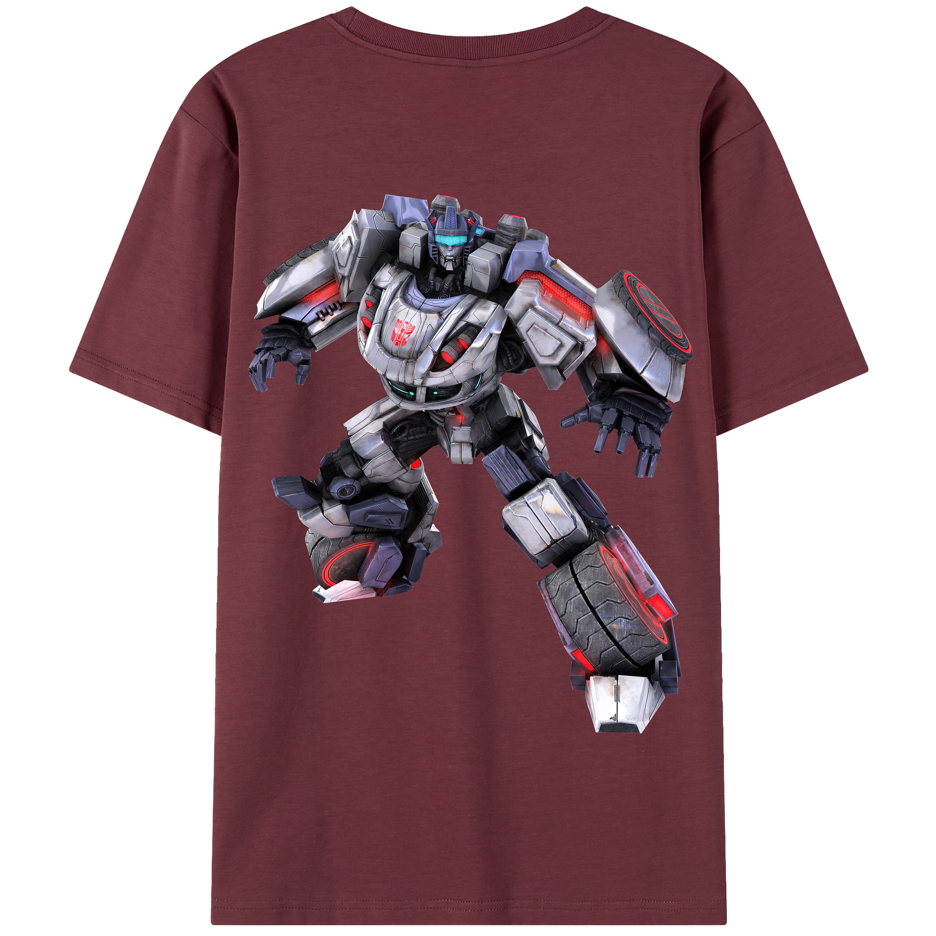（画像用） Transformers トランスフォーマー 綿100％半袖Tシャツ（背面プリント）